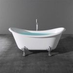 Double Ended Roll Top Freestanding Acrylic Bath Tub 1770 x 690mm
