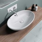 Counter Top Large Round Ceramic Bathroom Basin 630 x 420mm | Brussel 306