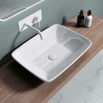 Ceramic Counter Top Rectangular Bathroom Wash Basin 590 x 430mm | Brussel 102
