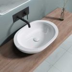 Counter Top Ceramic Oval Bathroom Sink 590 x 400mm | Brussel 5056