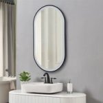 900x500mm LED Bathroom Mirror Oval Wall Mirror with Defogger
