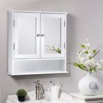 Rectangular Double Door Mirror Cabinet with Medicine Cabinet