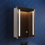 Bathroom Wall Mounted LED Mirror Cabinet with Shaver Socket