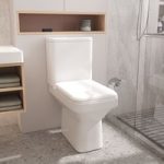 Back to Wall Toilet Pan Soft Close Seat Toilet Bowl Rectangular