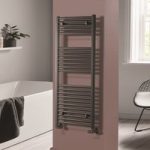 Towelrads Pisa Anthracite Towel Radiator 1200 x 500mm