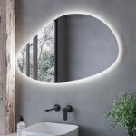 Pebble Backlit Heated Bathroom Mirror with Lights 500 x 800mm – Apollo