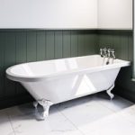 Freestanding Single Ended Bath with White Feet 1660 x 740mm – Park Royal