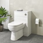 500mm White Back to Wall Toilet Unit with Round Toilet – Classic