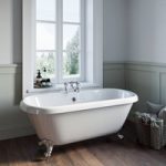 Freestanding Double Ended Roll Top Bath with Chrome Feet 1515 x 740mm – Park Royal