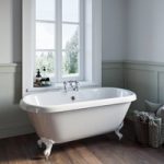 Freestanding Double Ended Roll Top Bath with White Feet 1515 x 740mm – Park Royal