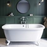 Freestanding Double Ended Back to Wall Bath with White Feet 1700 x 620mm – Park Royal