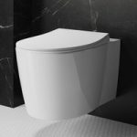 Wall Hung Rimless Toilet with Soft Close Seat – Alcor