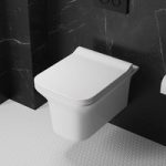 Wall Hung Rimless Toilet with Slim Soft Close Seat – Santiago