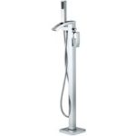 Chrome Freestanding Bath Shower Mixer Tap – Wave