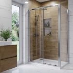 Chrome 6mm Glass Rectangular Sliding Shower Enclosure 1700x760mm – Carina