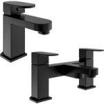 Black Bath and Basin Tap Set – Como