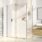 Chrome 8mm Glass Frameless Rectangular Sliding Shower Enclosure 1400x800mm – Denver