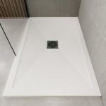 Low Profile 1400x900mm White Stone Resin Rectangular Shower Tray with Waste – Harmony