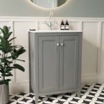 600mm Grey Freestanding Vanity Unit with Basin – Kinsley