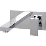 Wall Mounted Chrome Basin Mixer Tap – Cube