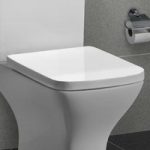 White Square Soft Close Toilet Seat – Austin