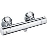 Chrome 1 Outlet Exposed Thermostatic Shower Valve with Cool Touch  – Flow