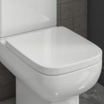 White Square Soft Close Toilet Seat with Quick Release – Seren