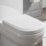 White Round Soft Close Toilet Seat with Quick Release – Addison