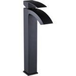 Tall Black Mono Basin Mixer Tap – Wave