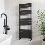 Black Towel Radiator 1200 x 450mm – Tundra