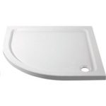 800x800mm Quadrant Shower Tray – White Acrylic Stone Resin – Pearl