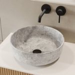 Stone Effect Round Countertop Basin 415mm – Torres