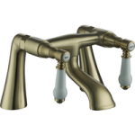 Brushed Brass Traditional Bath Filler – Helston