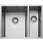 Rangemaster Kube 1.5 Bowl Inset / Undermount Chrome Stainless Steel Kitchen Sink- 560mm x 440mm