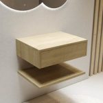 600mm Wood Effect Wall Hung Countertop Vanity Shelves – Lugo