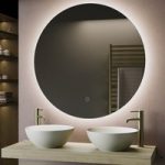 Round Backlit Heated Bathroom Mirror with Lights 1000mm – Luna