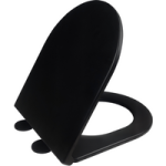 Matt Black Round Soft Close Toilet Seat – Newport