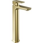 Brushed Brass Tall Basin Mixer – Zana